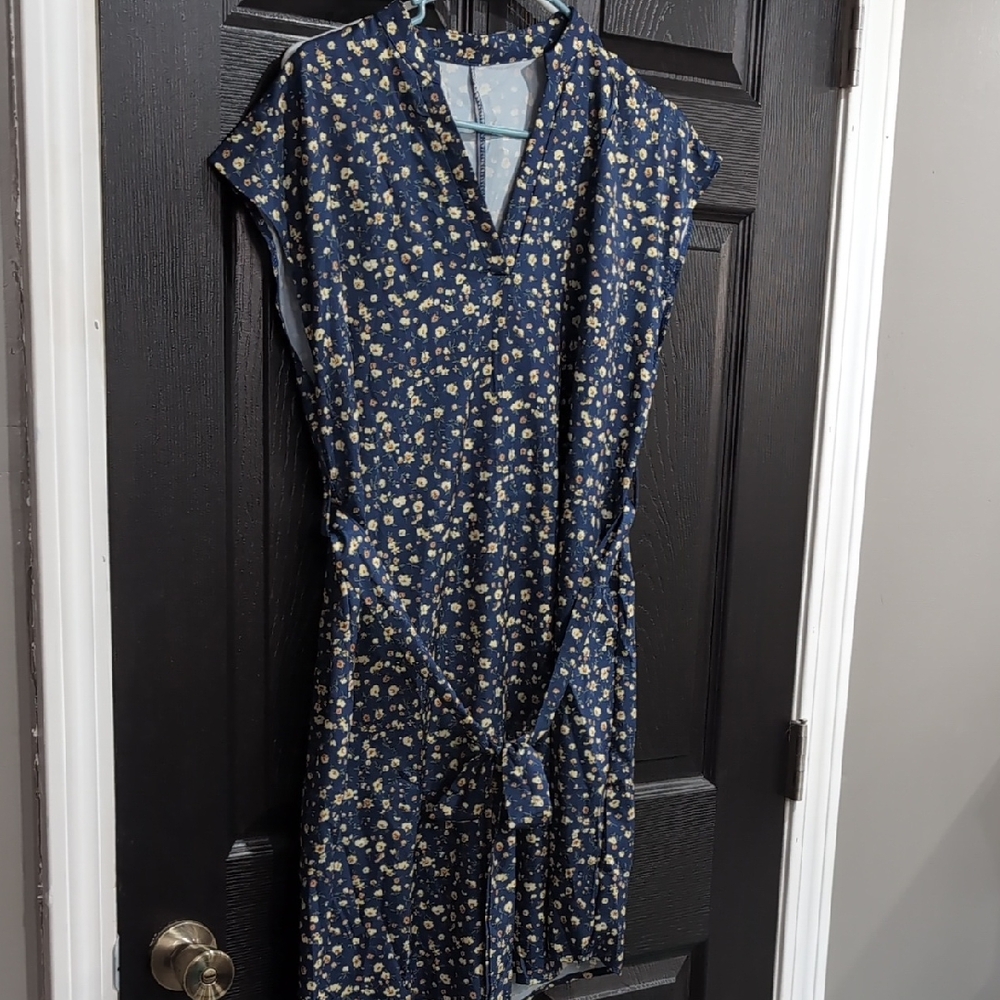 Floral Navy Dress